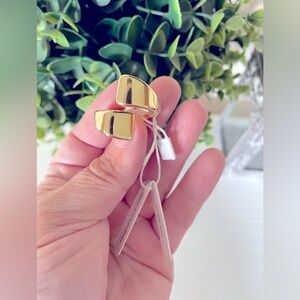 Brand New Zeyzey Gold over Sterling silver 925 Chunky ring size 8